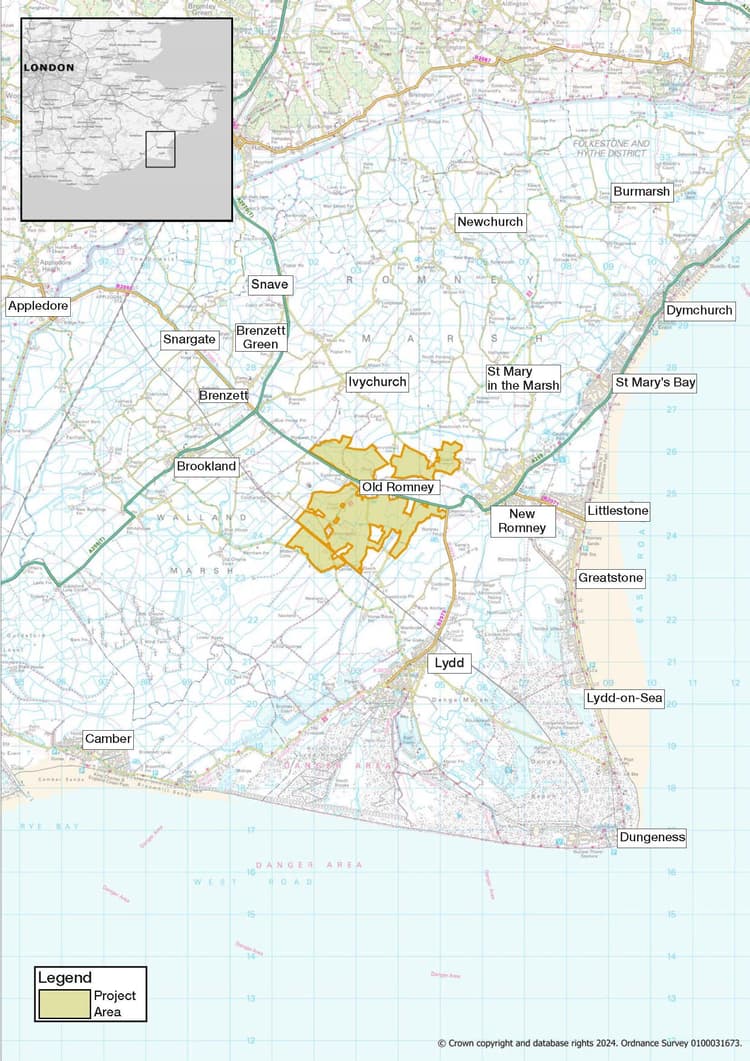 Proposed energy park location